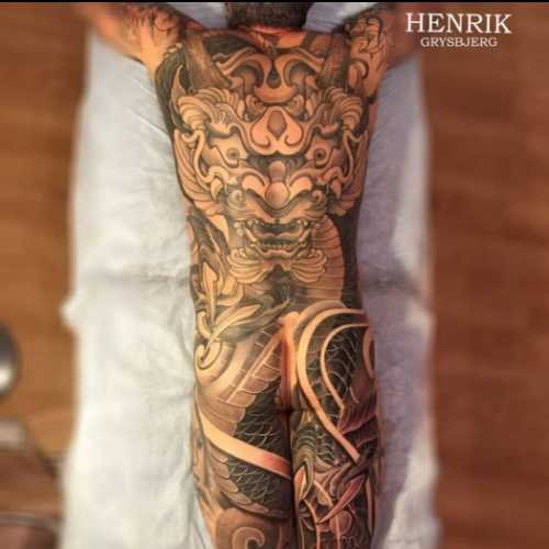 dos dragon tatouage japonais 31