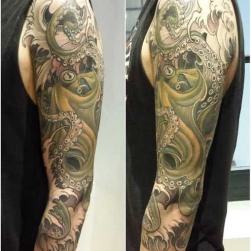 pieuvre 1 tatouage japonais