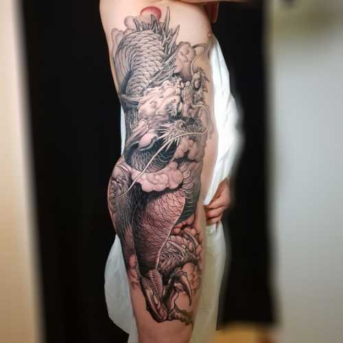dragon 19 tatouage japonais