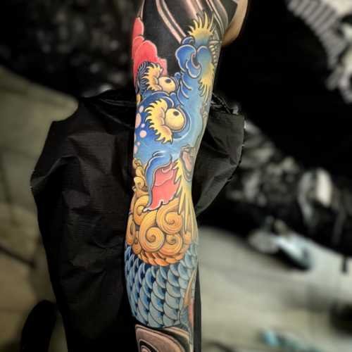 71 tatouage japonais dragon