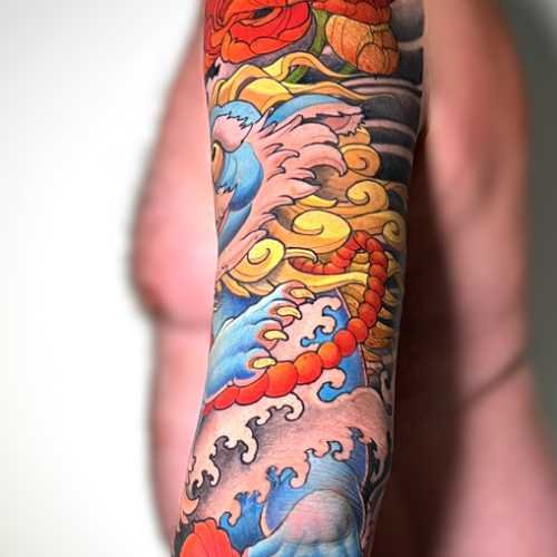 108 tatouage japonais foo dog